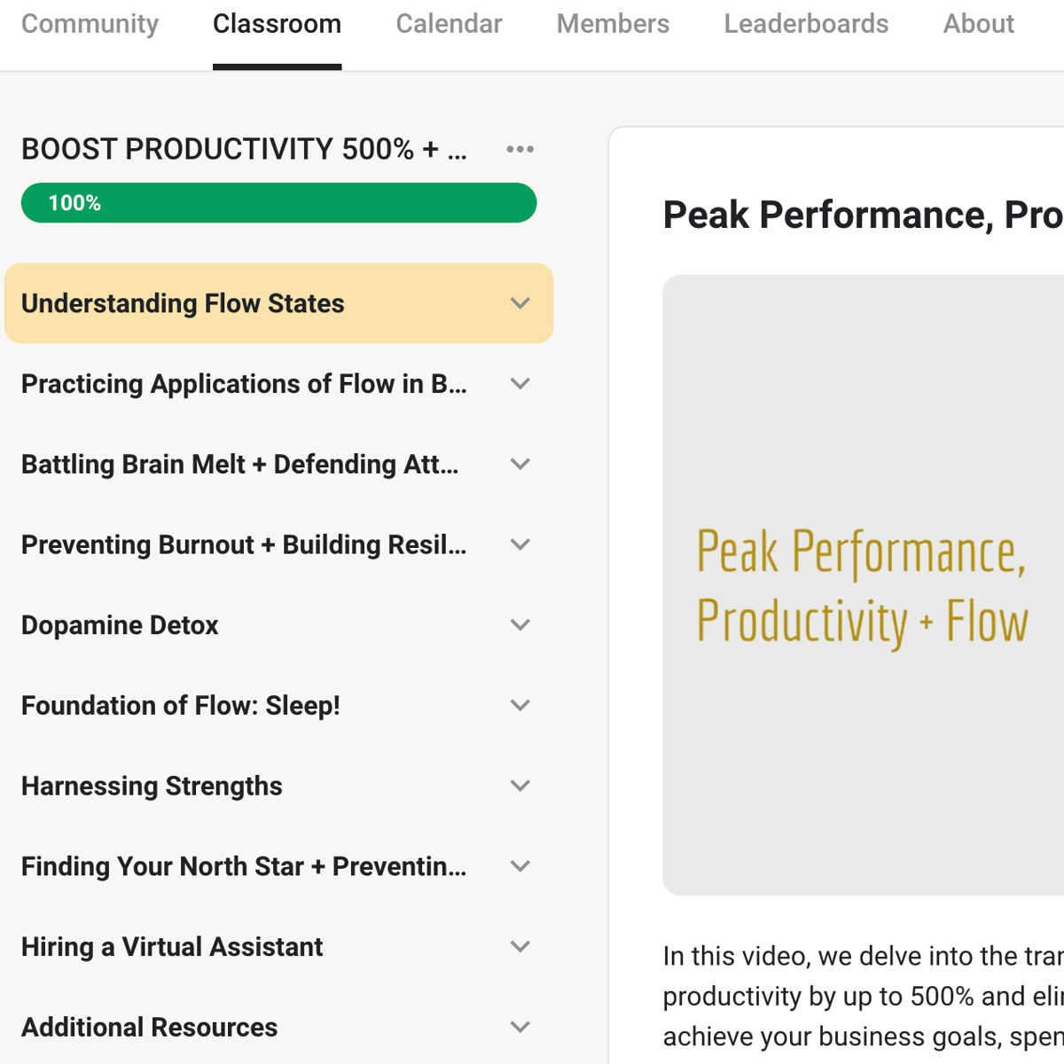 Boost Productivity 500% + Banish Burnout Sneak Peak - Market Like a CMO Course Sq